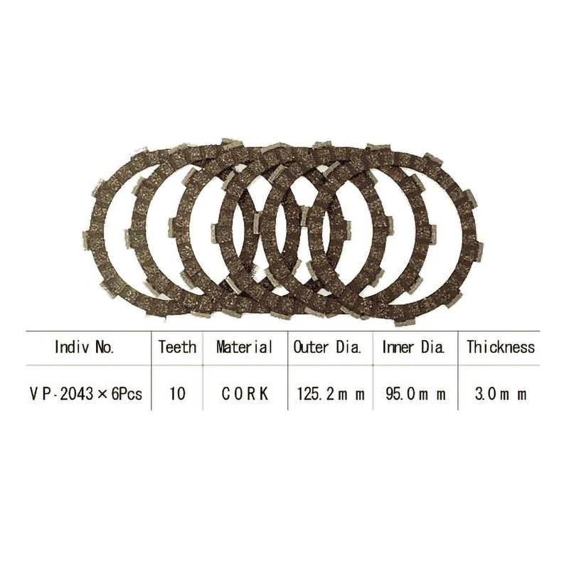 Kit disques d'embrayage garnis Kyoto Yamaha TZR 125 87-92