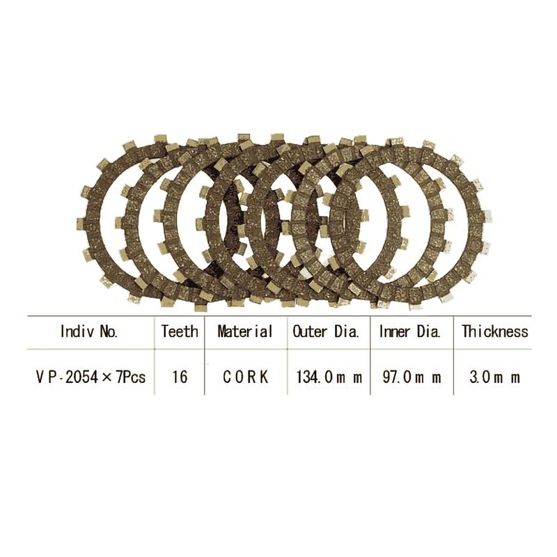 Kit disques d'embrayage garnis Kyoto Yamaha YZ 125 88-90