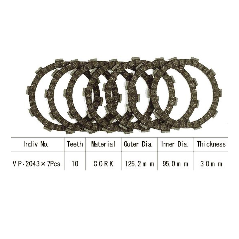 Kit disques d'embrayage garnis Kyoto Yamaha YZ 80 / 85 93-03