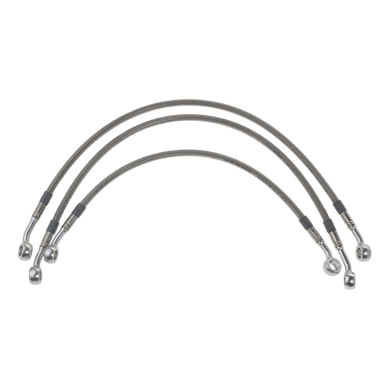 Kit durites de frein avant aviation inox raccords alu Suzuki GSX 750 F 98-05