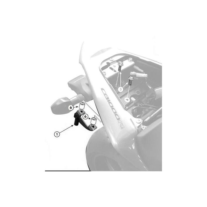 Kit fixation Givi TE1101 Honda CB 1000 R 08-14