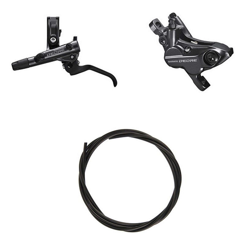 Kit Frein à Disque Hydraulique Shimano Deore BR-M6120 / BL-M6100 Levier Gauche Frein Avant Noir
