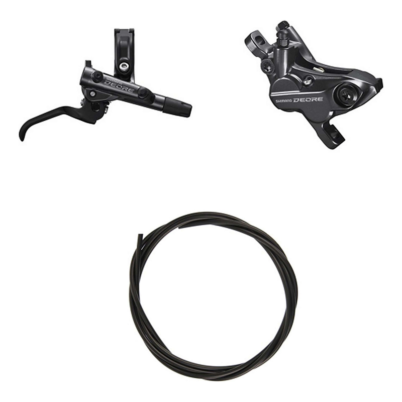 Kit Frein à Disque Hydraulique Shimano Deore BR-M6120 / BL-M6100 Levier Droite Frein Arrière Noir