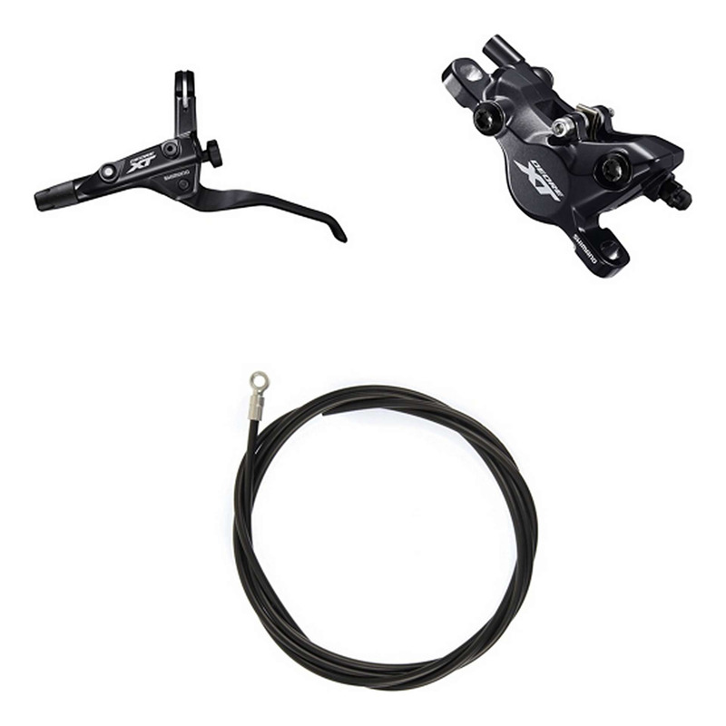 Kit Frein à Disque Hydraulique Shimano Deore XT BR-M8100 / BL-T8100 Levier Gauche Frein Avant Noir
