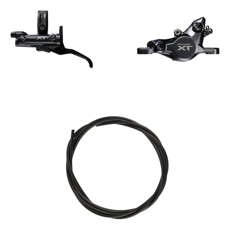 Kit Frein à Disque Hydraulique Shimano Deore XT BR-M8200/BL-M8200 Levier Gauche Frein Avant Noir