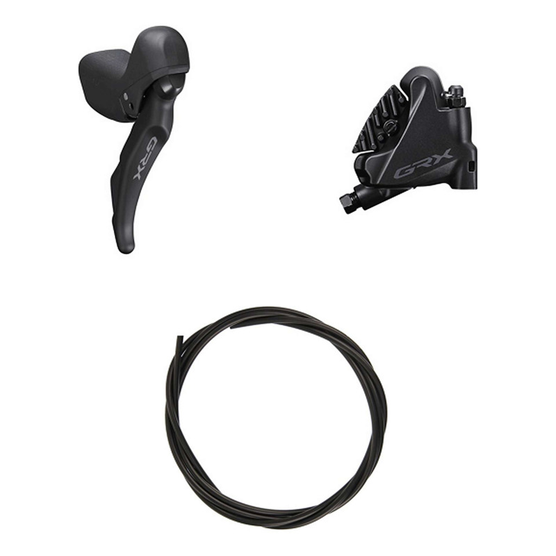 Kit Frein à Disque Hydraulique Shimano GRX BR-RX400/ST-RX600 Levier Droite Frein Arrière Noir
