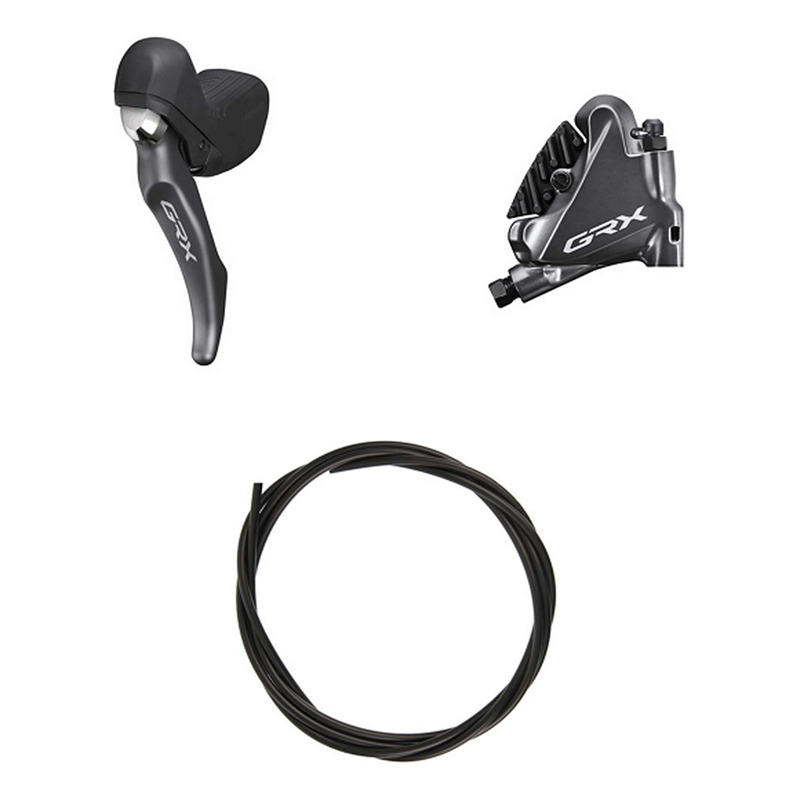 Kit Frein à Disque Hydraulique Shimano GRX BR-RX810/BL-RX810 Levier Gauche Frein Avant Noir