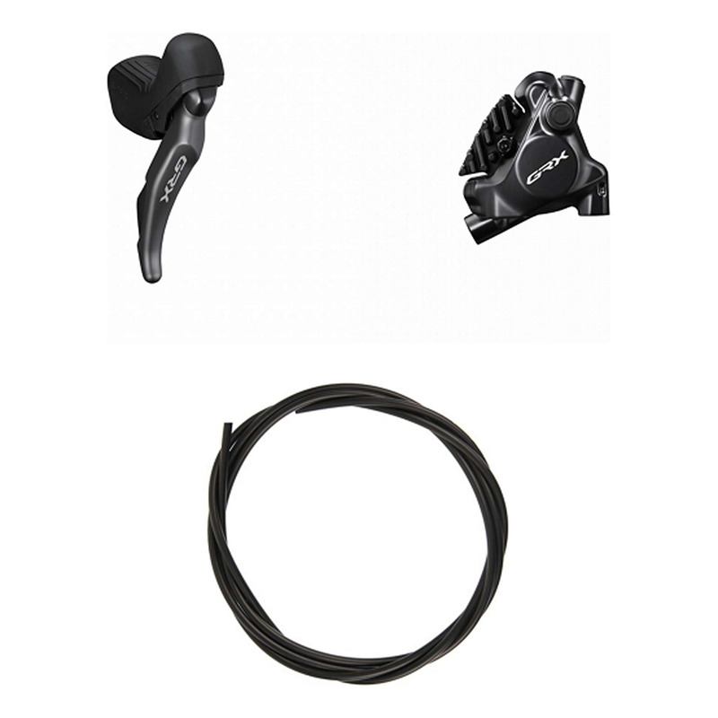 Kit Frein à Disque Hydraulique Shimano GRX BR-RX820 / ST-RX820 Levier Droite Frein Arrière Noir