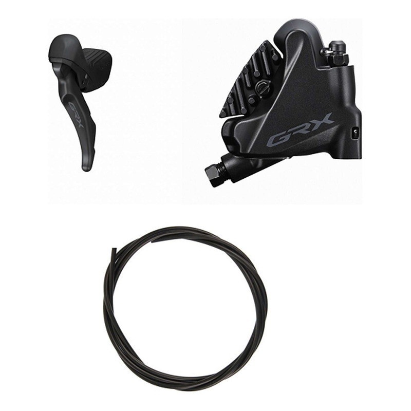 Kit Frein à Disque Hydraulique Shimano GRX BR-RX420 / ST-RX610 Levier gauche Frein Avant Noir