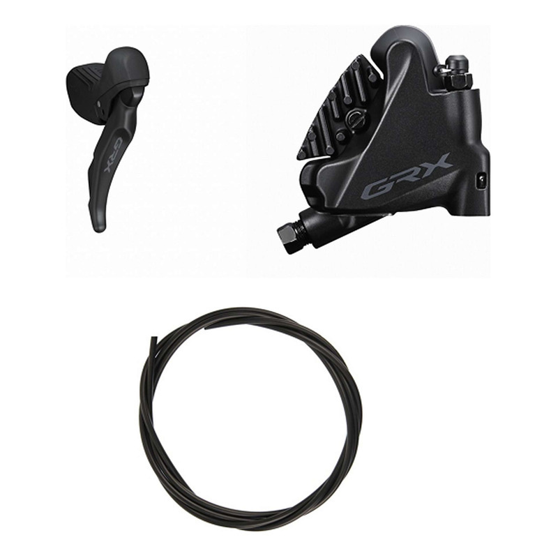 Kit Frein à Disque Hydraulique Shimano GRX BR-RX420 / ST-RX610 Levier Droite Frein Arrière Noir