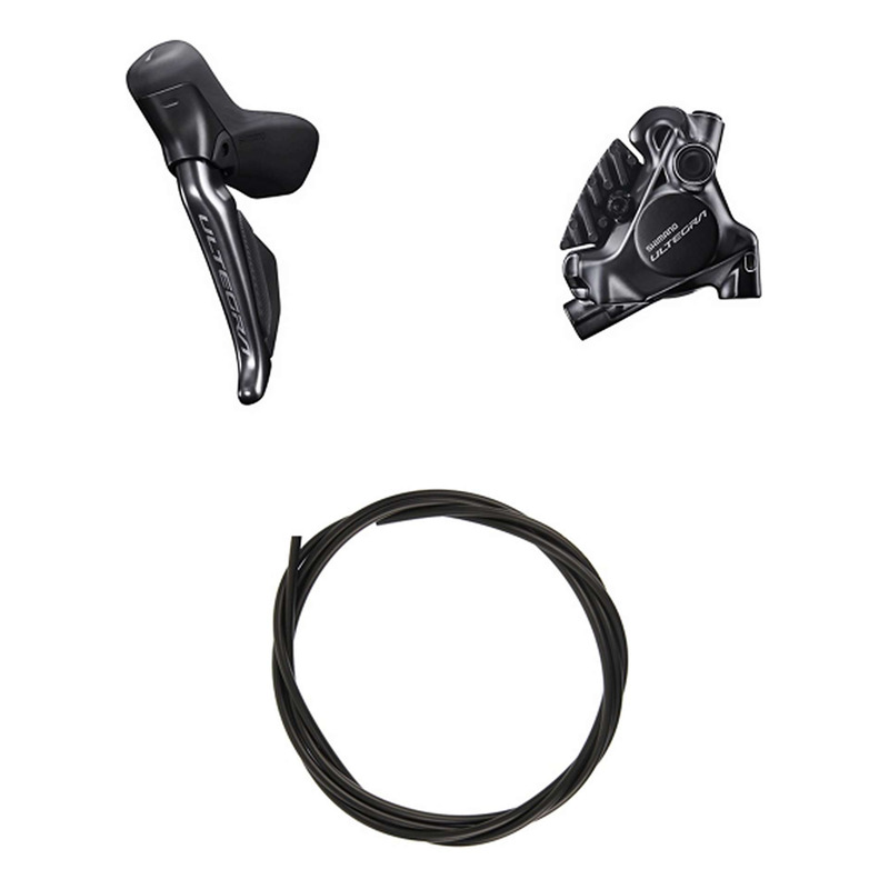 Kit Frein à Disque Hydraulique Shimano Ultegra BR-R8170 / ST-R8170 Levier Gauche Frein Avant Noir