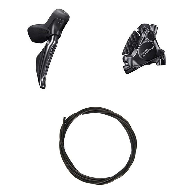 Kit Frein à Disque Hydraulique Shimano Ultegra BR-R8170 / ST-R8170 Levier Droite Frein Arrière Noir