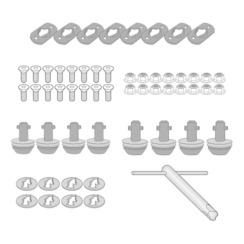 Kit Givi Rapid Release 11RKIT conversion des supports latéraux PLO en supports à démontage rapide