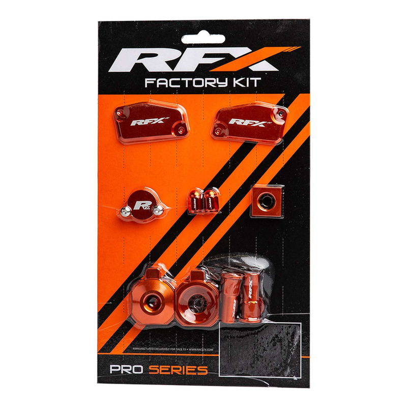 Kit Habillage de Pièces Anodisées RFX Factory en Aluminium Orange po