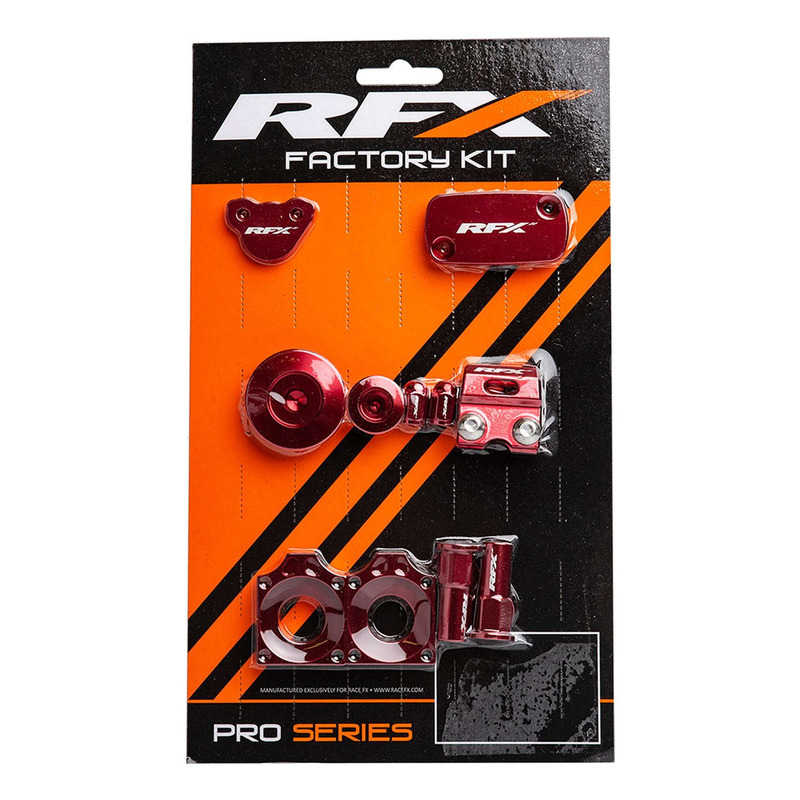 Kit Habillage de PiÃ¨ces AnodisÃ©es RFX Factory en Aluminium Rouge pou