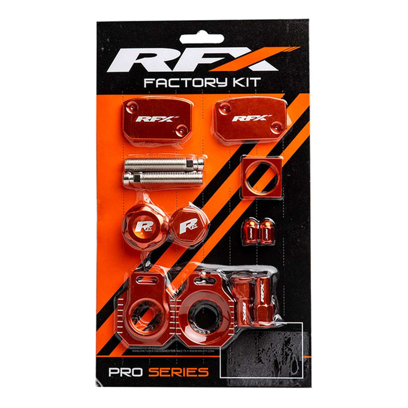 Kit pièces anodisé RFX Factory - KTM SX/SXF 14-22 - Orange