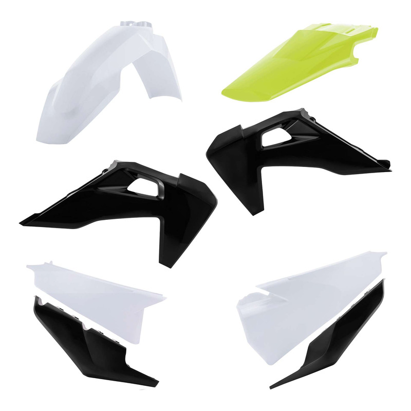 Kit Plastique ACERBIS Type Origine Blanc / Noir / Jaune - Husqvarna TC