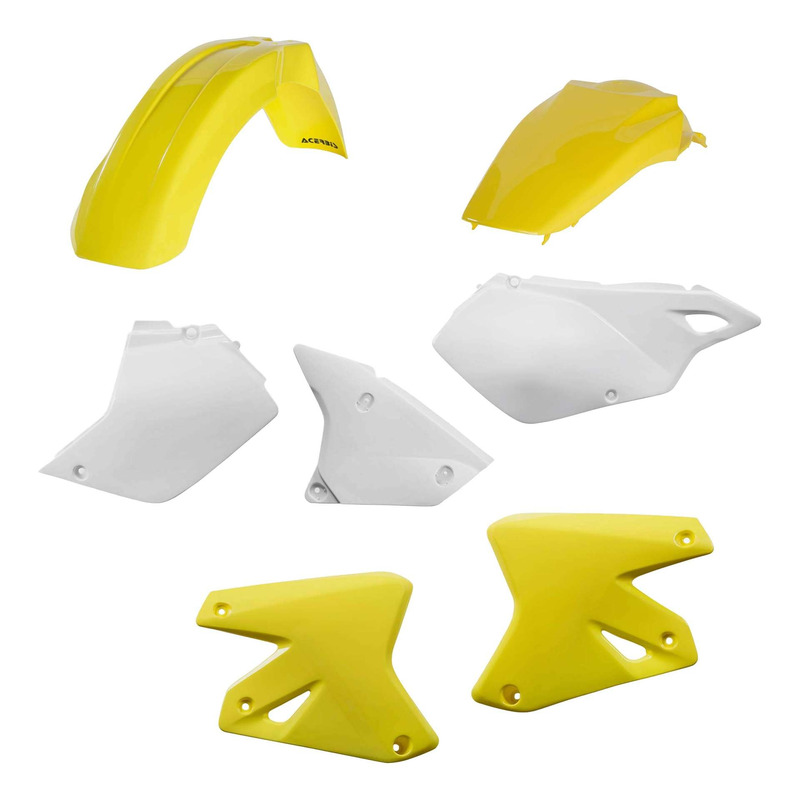 Kit Plastique ACERBIS Type Origine RÃ©plica 2003 Jaune / Blanc - Suzuk