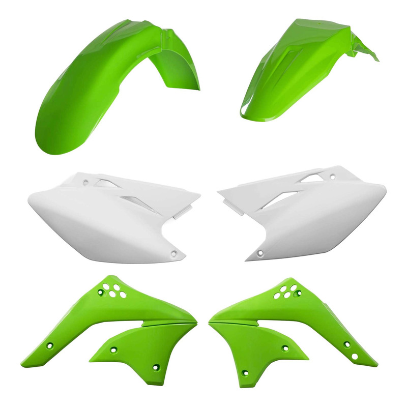Kit Plastique ACERBIS Type Origine RÃ©plica 2008 Vert / Blanc - Kawasa