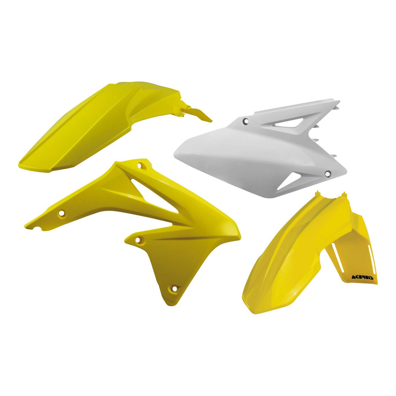 Kit Plastique ACERBIS Type Origine Réplica 2008 Jaune / Blanc - Suzuk
