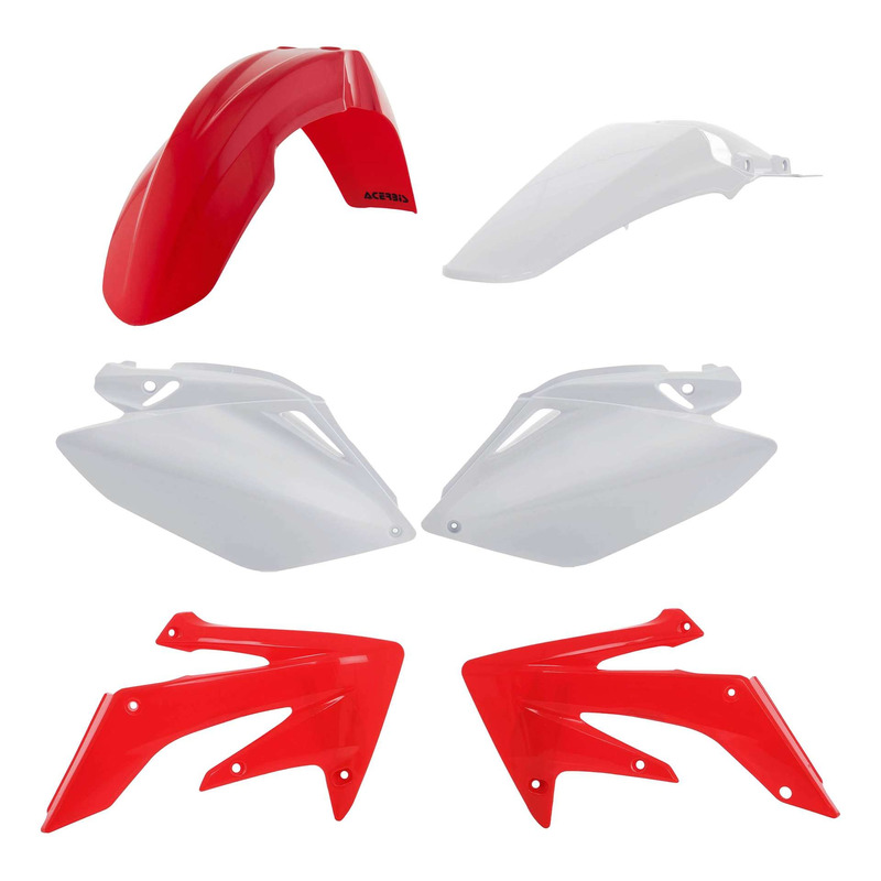 Kit Plastique ACERBIS Type Origine RÃÂ©plica 2009 Blanc / Rouge - Honda