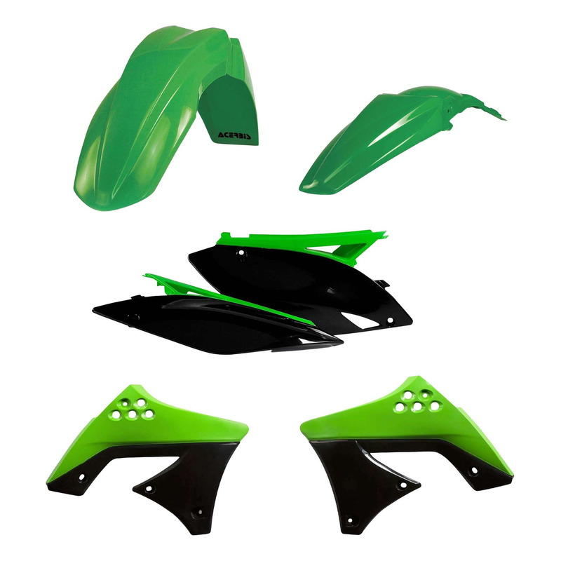 Kit Plastique ACERBIS Type Origine Réplica 2009 Vert / Noir - Kawasak