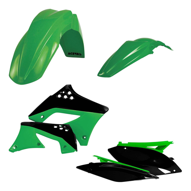 Kit Plastique ACERBIS Type Origine Réplica 2010 Vert / Noir - Kawasak