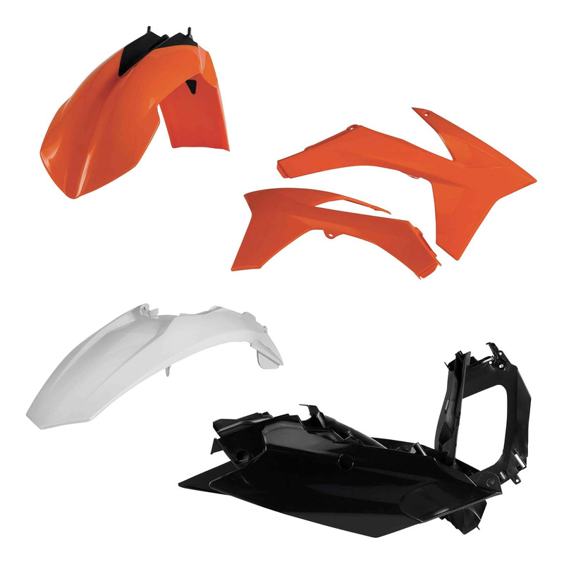Kit Plastique ACERBIS Type Origine RÃ©plica 2011 Orange / Blanc / Noir