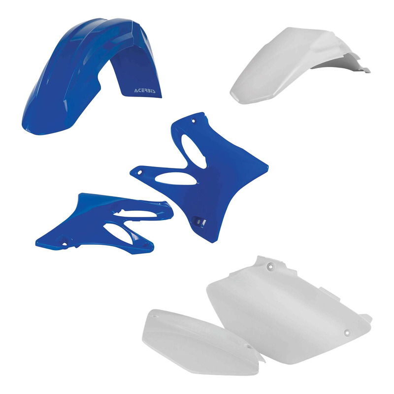 Kit Plastique ACERBIS Type Origine Réplica 2013 Blanc / Bleu - Yamaha 125 / 250 YZ 06-14