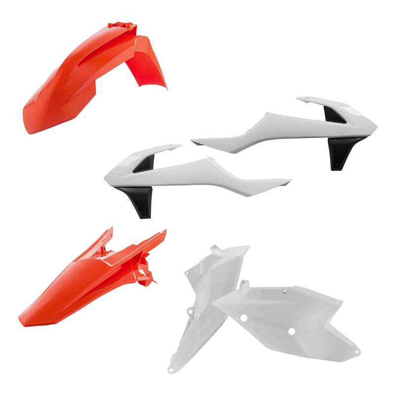 Kit Plastique ACERBIS Type Origine RÃ©plica 2017 Blanc / Orange / Noir