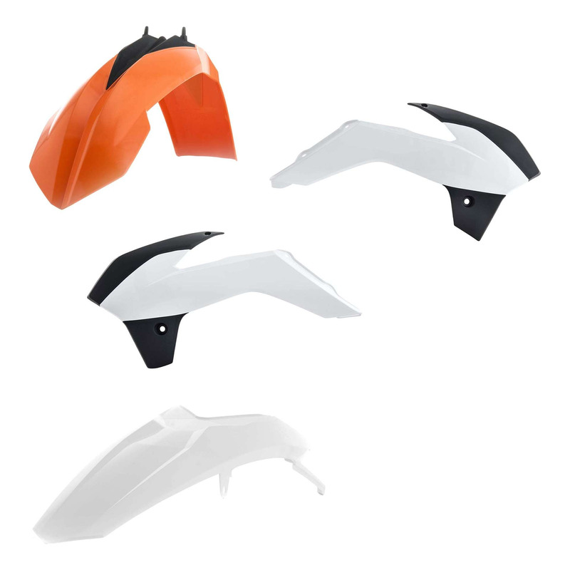 Kit Plastique ACERBIS Type Origine Réplica 2017 Blanc / Orange / Noir - KTM 85 SX 13-17