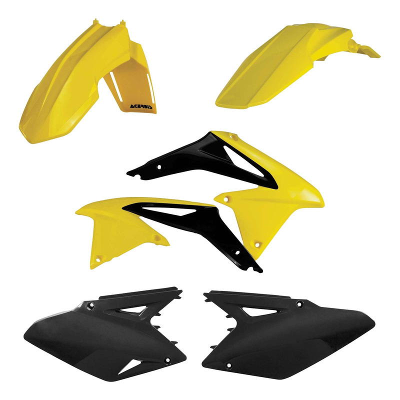Kit Plastique ACERBIS Type Origine Réplica 2017 Jaune / Noir - Suzuki 450 RMZ 08-17