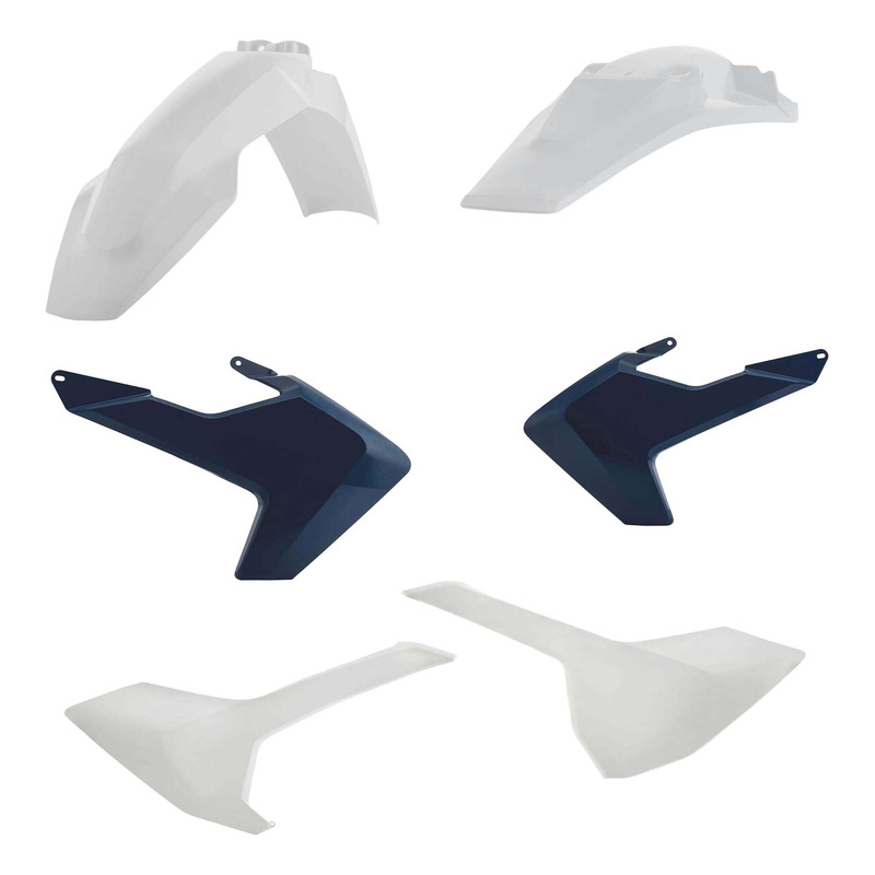 Kit Plastique ACERBIS Type Origine Réplica 2018 Blanc / Bleu Nuit - H