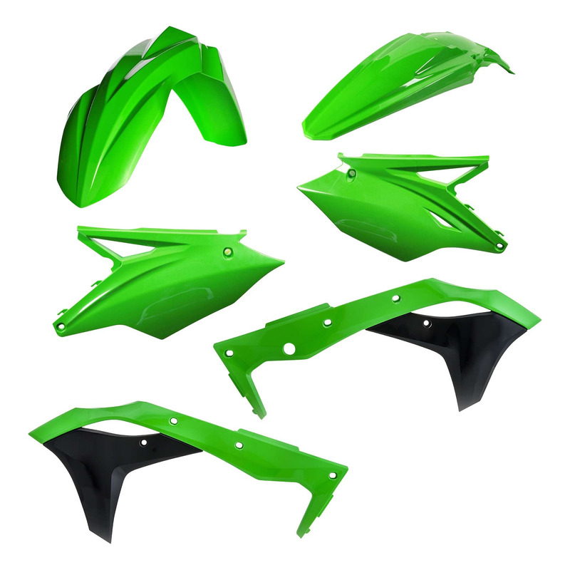 Kit Plastique ACERBIS Type Origine Réplica 2020 Vert / Noir - Kawasaki 250 KXF 18-20