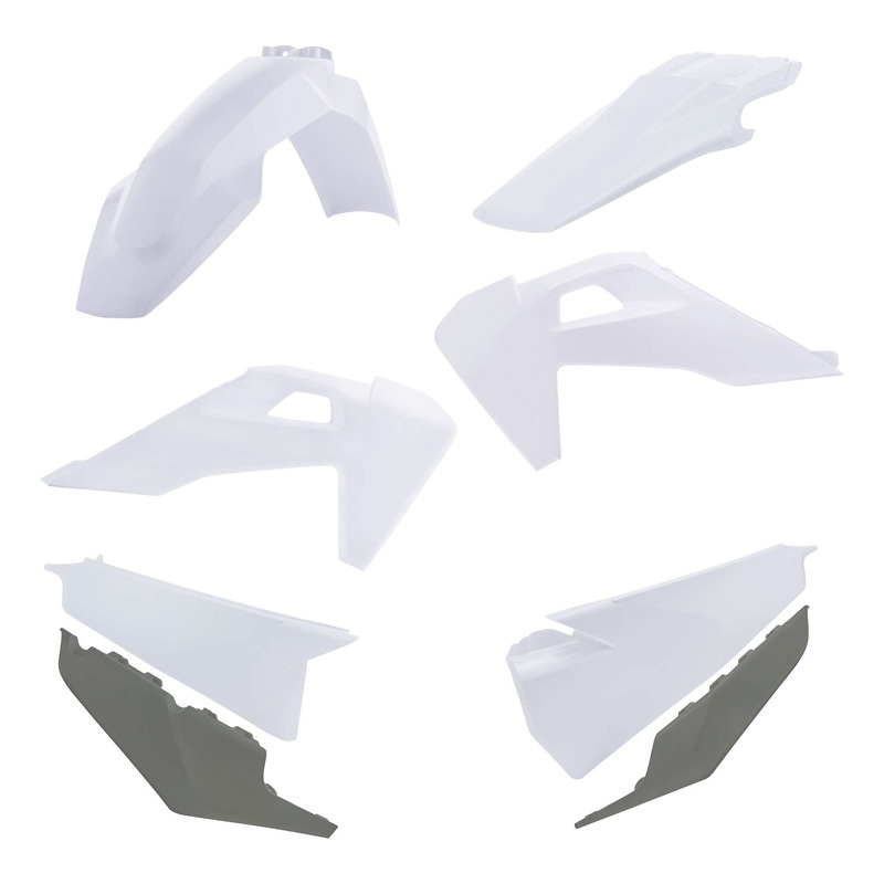 Kit Plastique ACERBIS Type Origine Réplica 2020 Blanc / Gris - Husqva