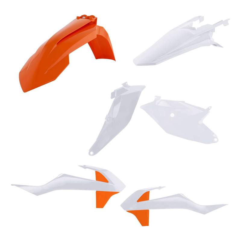 Kit Plastique ACERBIS Type Origine Réplica 2020 Blanc / Orange - KTM