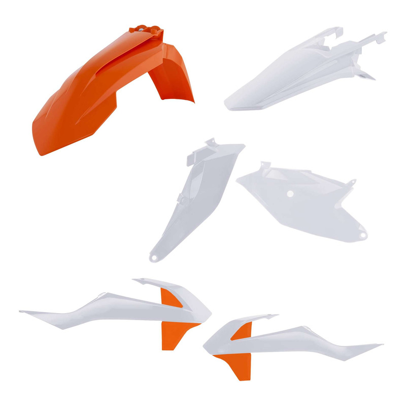 Kit Plastique ACERBIS Type Origine Réplica 2021 Blanc / Orange - KTM