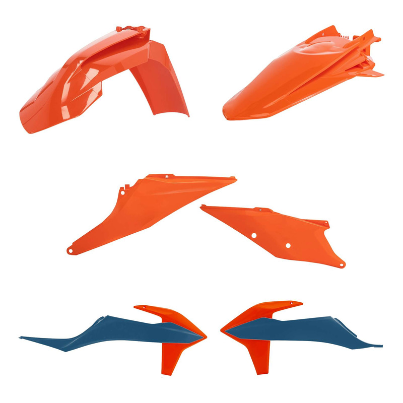Kit Plastique ACERBIS Type Origine Réplica 2022 Orange / Bleu - KTM EXC / EXCF 20-23