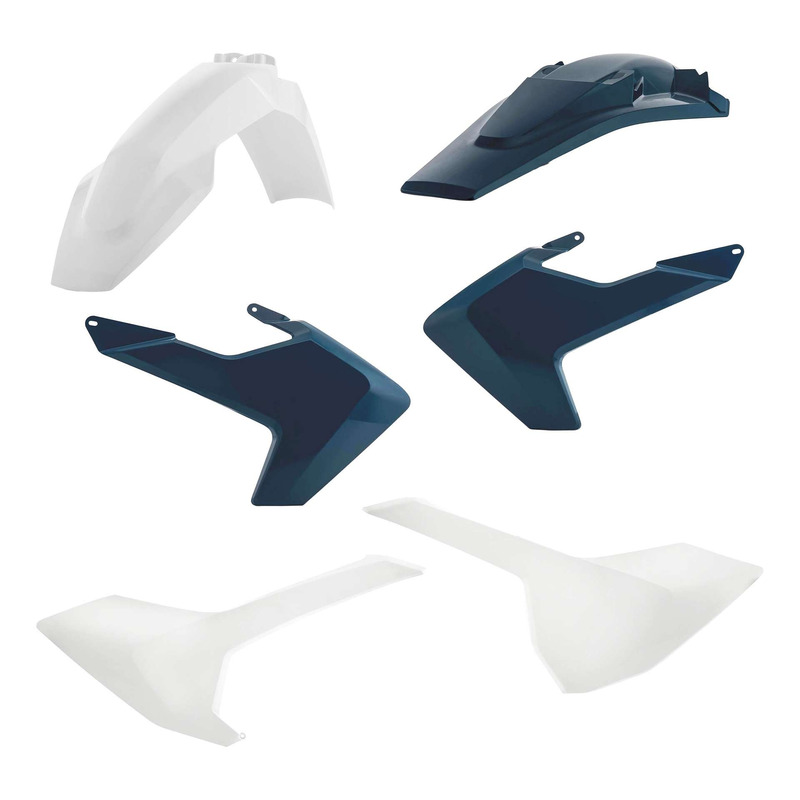 Kit Plastique ACERBIS Type Origine Réplica Blanc / Bleu Nuit - Husqvarna TC / FC 16-18