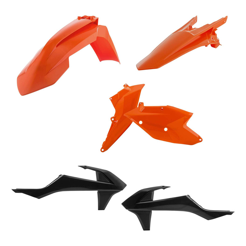 Kit Plastique ACERBIS Type Origine Réplica Orange / Noir - KTM EXC / EXCF 17-19