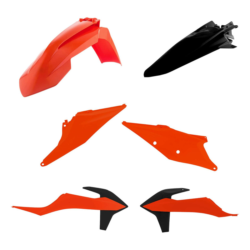 Kit Plastique ACERBIS Type Origine Réplica Orange / Noir - KTM EXC / EXCF 20-23
