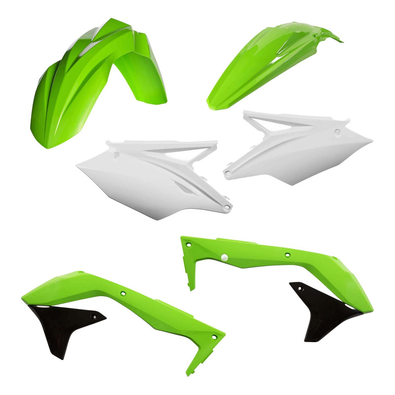 Kit Plastique ACERBIS Type Origine Réplica Vert / Blanc / Noir - Kawa