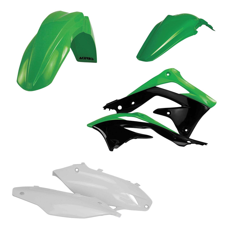 Kit Plastique ACERBIS Type Origine Réplica Vert / Blanc / Noir - Kawa