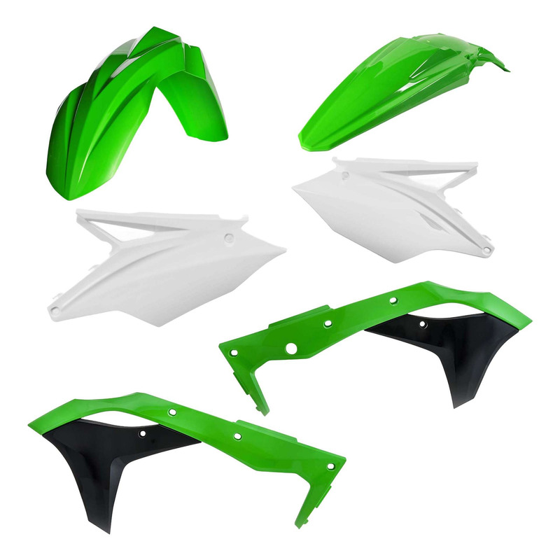 Kit Plastique ACERBIS Type Origine Réplica Vert / Blanc / Noir - Kawa