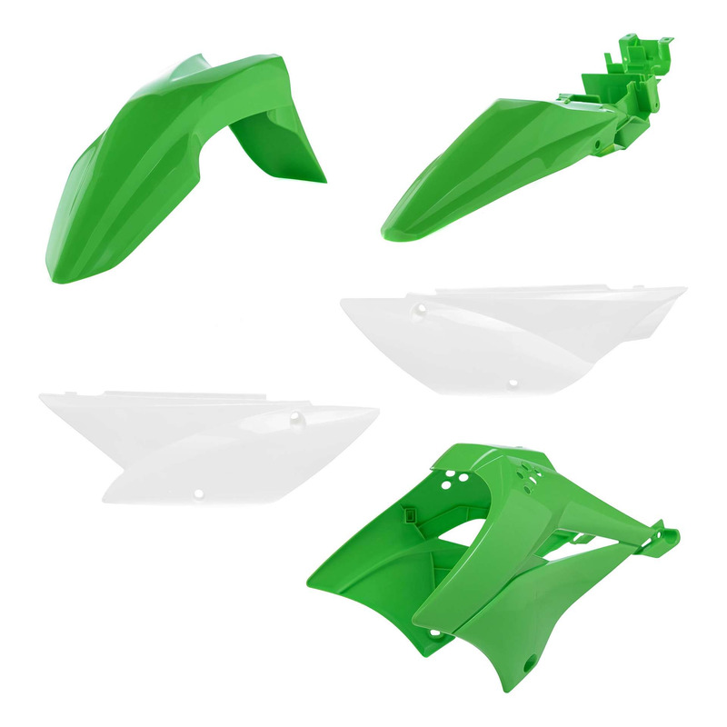 Kit Plastique ACERBIS Type Origine Réplica Vert / Blanc - Kawasaki 11