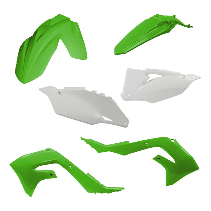 Kit Plastique ACERBIS Type Origine Réplica Vert / Blanc - Kawasaki 250 KX / KX-X 21-24