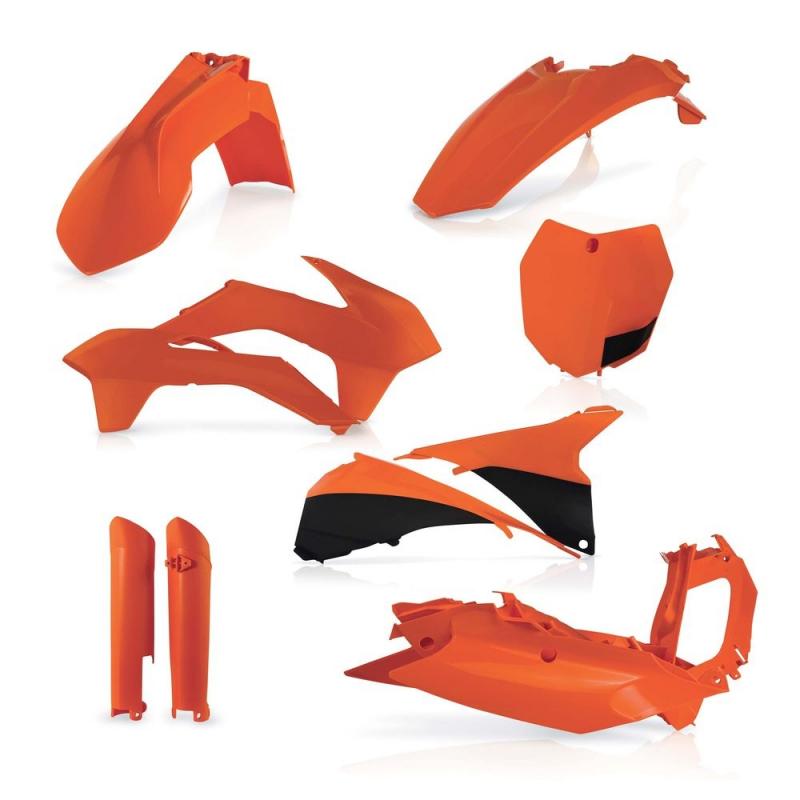 Kit plastique complet Acerbis KTM SX/SX-F 13-14 orange/noir