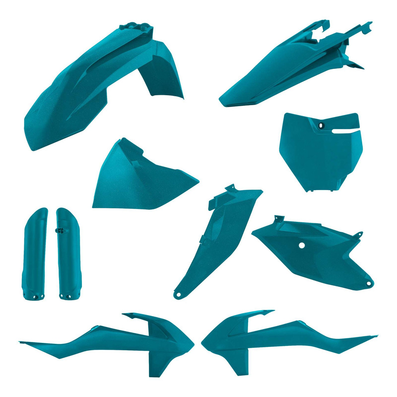 Kit Plastique Complet ACERBIS Type Origine Turquoise MÃÂ©tallisÃÂ© - KTM