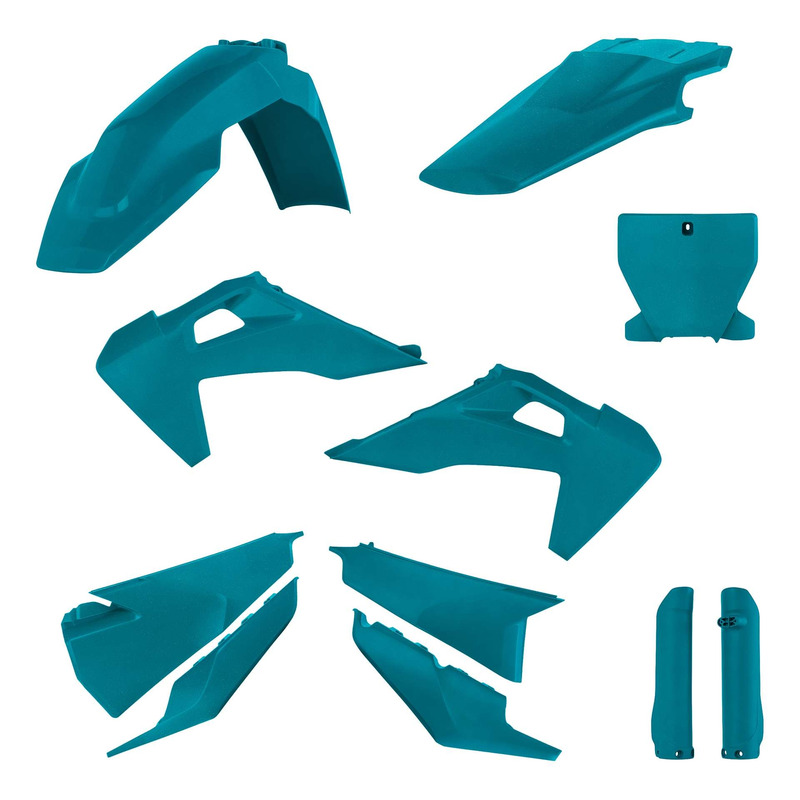 Kit Plastique Complet ACERBIS Type Origine Turquoise Métallisé - Husqvarna TC / FC 19-22