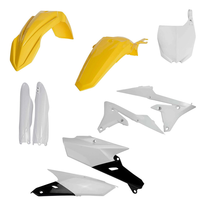 Kit Plastique Complet ACERBIS Type Origine Blanc / Jaune / Noir - Yamaha 450 YZF 14-17